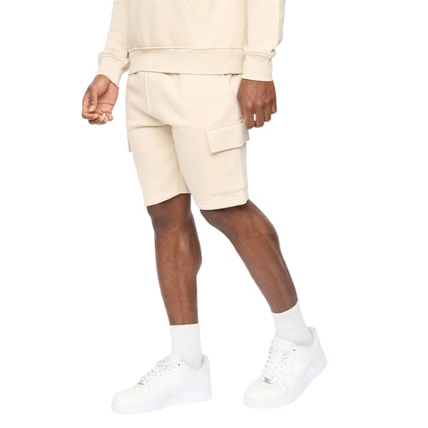 Crosshatch Herr Bardon Cargo Shorts L Ljus Sten Light Stone L