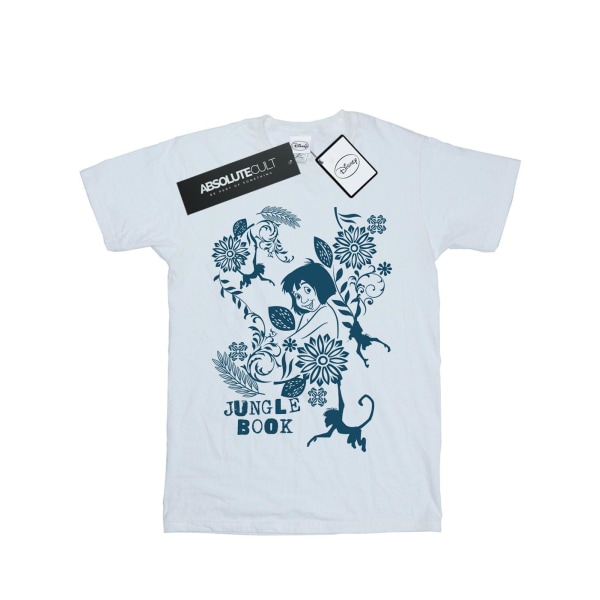 Disney Mens The Jugle Book Mowgli Tale T-shirt XL Vit White XL