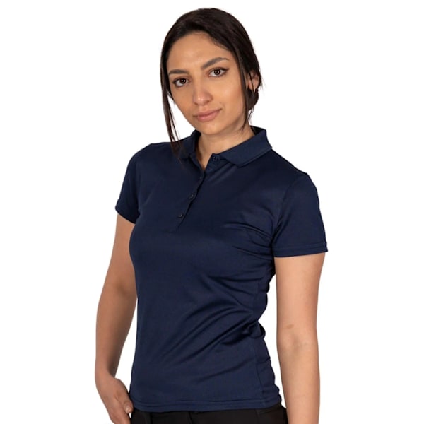 Island Green Dam/Dam Classic Micro Pique Golf Pikétröja Navy 18 UK