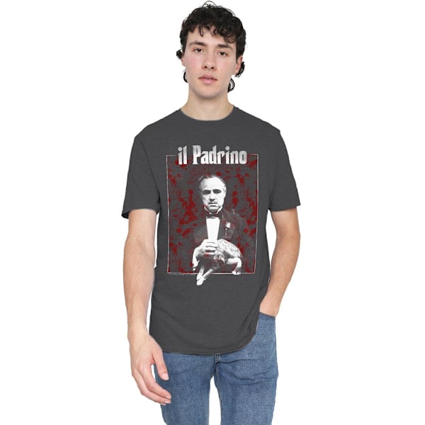 The Godfather Unisex Vuxen Sangue T-Shirt M Kolgrå Charcoal M