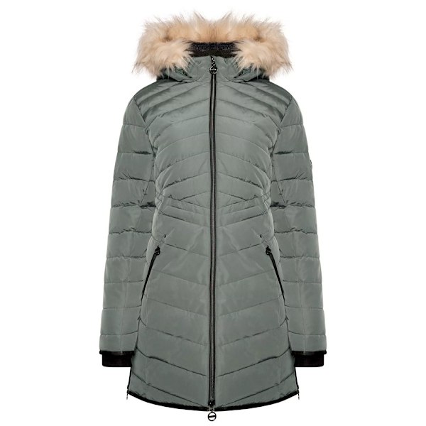 Dare 2B Dam/Kvinnor Striking III Lång Längd Vadderad Jacka 8 Duck Green 8 UK