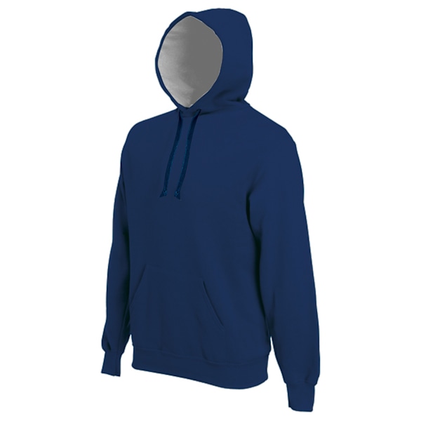 Kariban Unisex Vuxen Kontrast Tung Hoodie 3XL Marin/Heather Navy/Heather Grey 3XL