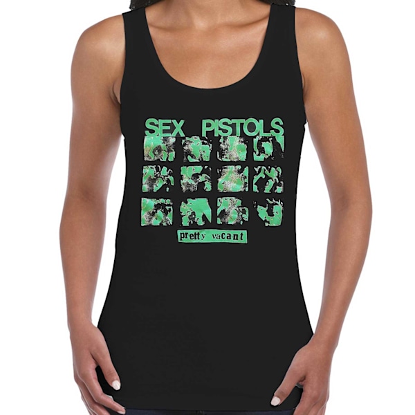 Sex Pistols Dam/Kvinnor Pretty Vacant Bomull Tank Top M Svart Black M