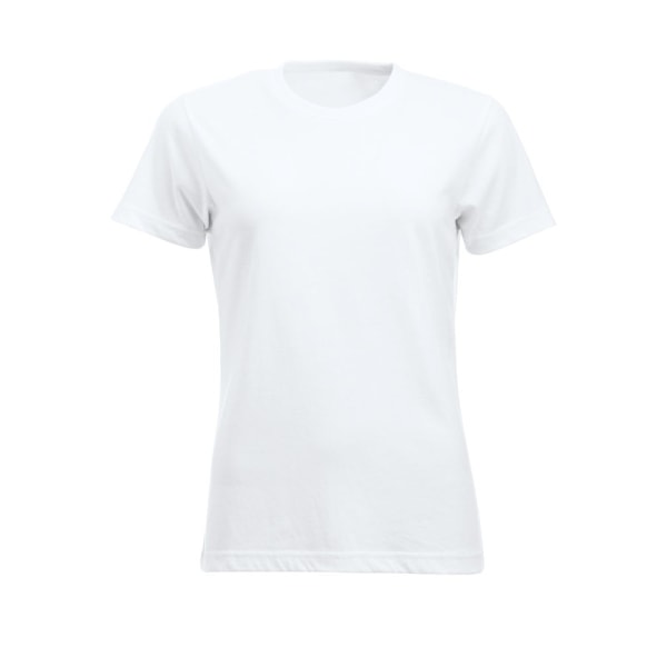 Clique Dam/Kvinnor Nya Klassiska T-Shirt XS Vit White XS