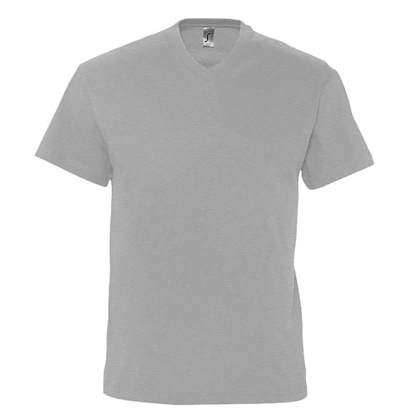 SOLS Herr Victory V-ringad T-shirt med korta ärmar XXL Gråmelerad Grey Marl XXL