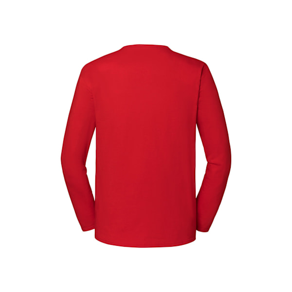 Fruit of the Loom Mens Iconic Premium Long-Sleeved T-Shirt L Röd Red L