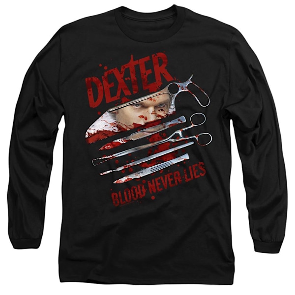 Dexter Unisex Vuxen Blood Never Lies T-Shirt XL Svart Black XL