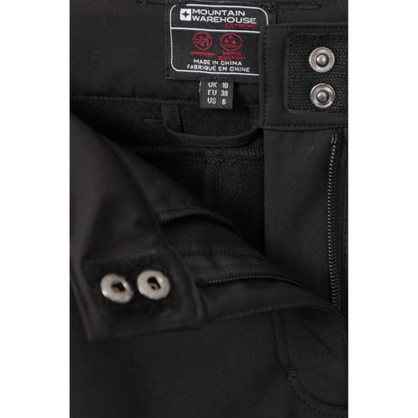 Mountain Warehouse Dam/Damer Sierra II Softshell RECCO Skidbyxor Black 8 UK