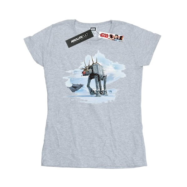 Star Wars Dam/Damjul Jul AT-AT Ren T-shirt i Bomull Sports Grey S