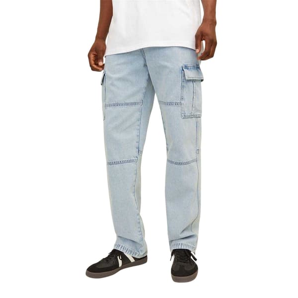 Represent Herr Jeans Avslappnad Passform Cargo Jeans 29S Blå Denim Blue Denim 29S