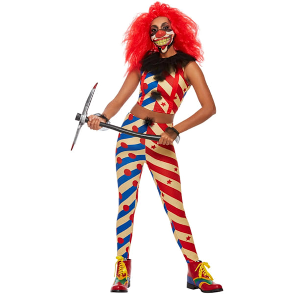 Smiffys Dam/Dam Creepy Clown Kostymset XL Flerfärgad Multicoloured XL