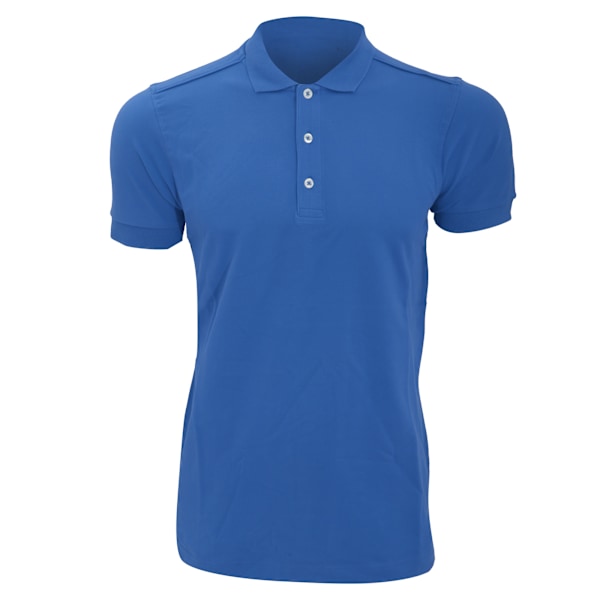 Russell Herr Stretch Kortärmad Polotröja 2XL Azure Blå Azure Blue 2XL