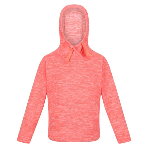 Regatta Girls Kalina Marl Fleece Hoodie 11-12 år Fusion Cora Fusion Coral 11-12 Years