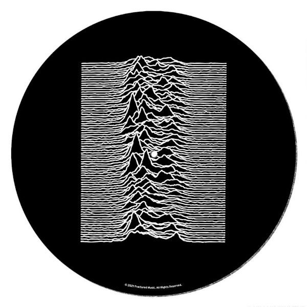 Joy Division Unknown Pleasures Skivspelare Slipmat En Storlek Svart Black/White One Size