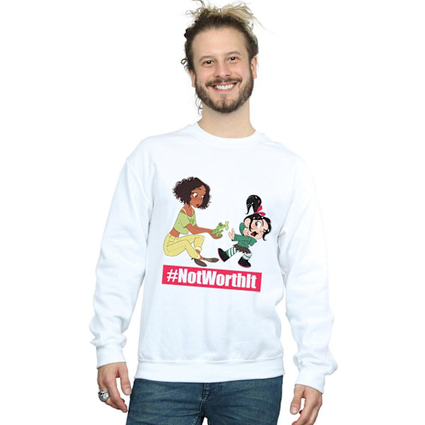 Disney Herr Wreck It Ralph Tiana Och Vanellope Sweatshirt XXL W White XXL