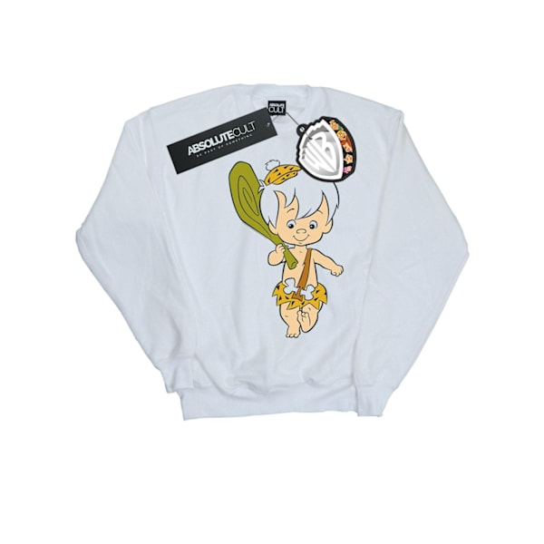 The Flintstones Dam/Damer Bamm Bamm Klassisk Pose Sweatshirt White L