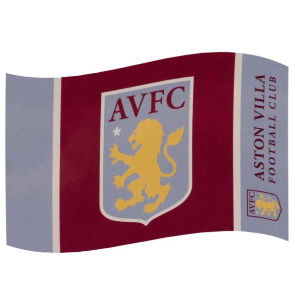 Aston Villa FC Color Block Flagga One Size Claret Röd/Blå/Gul Claret Red/Blue/Yellow One Size