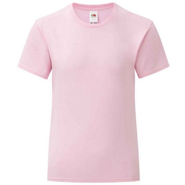 Fruit of the Loom Girls Iconic 150 T-Shirt 7-8 år Ljusrosa Light Pink 7-8 Years