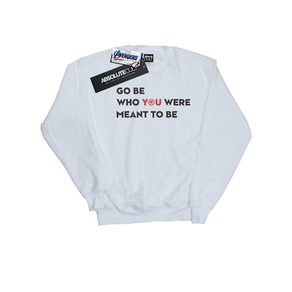 Marvel Girls Avengers Endgame Be Who You Were Meant To Be Sweatshirt White 7-8 Years