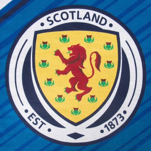 Scottish FA Pojkar Sublimation Lång Pyjamas Set 3-4 År Marinblå Navy Blue 3-4 Years