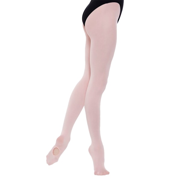 Silkeslena dam/dam full fot dans balett tights (1 par) Medi White Medium
