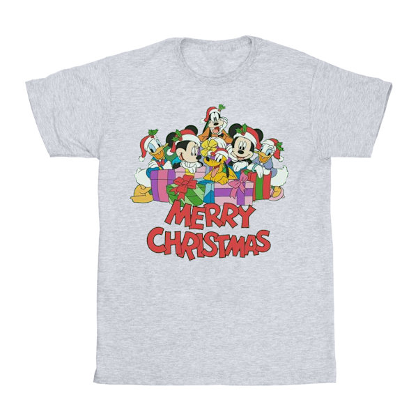 Disney Herr Mickey Mouse och vänner Jul T-shirt 3XL Spor Sports Grey 3XL