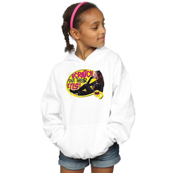 DC Comics Girls Batman TV-serie Catwoman Scratch Hoodie 7-8 år White 7-8 Years