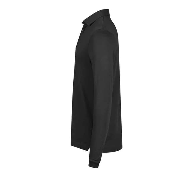 Tee Jays Herr Pima Bomull Långärmad Pikétröja S Svart Black S