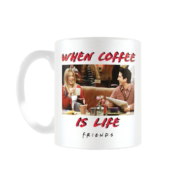 Friends When Coffee Is Life Mug One Size Vit/Röd White/Red One Size
