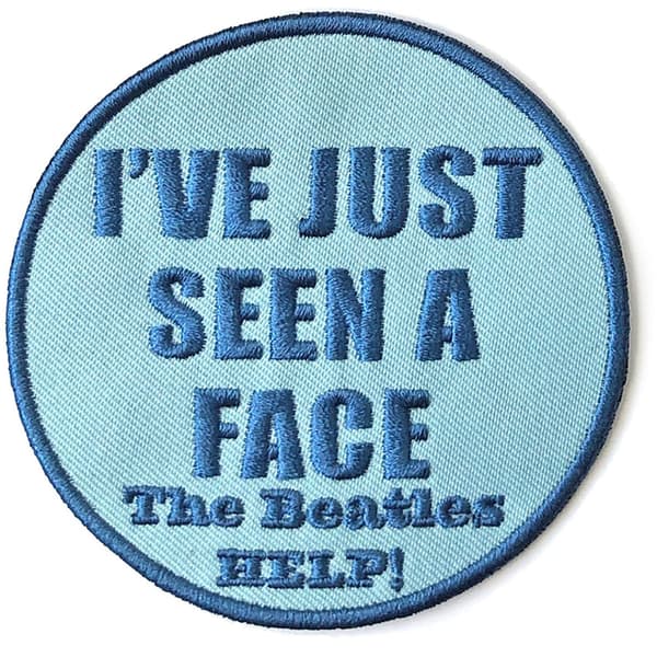 The Beatles I´ve Just Seen A Face Patch One Size Blå Blue One Size