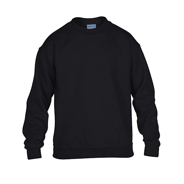 Gildan Barn/Barn Tungt Blandat Crew Neck Sweatshirt 3-4 År Black 3-4 Years