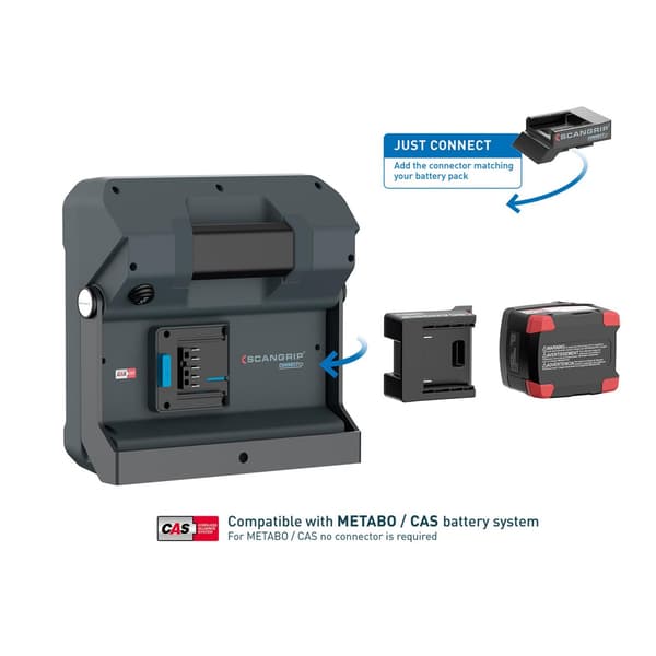 Scangrip Vega 4 Connect Arbetslampa 18v Bare Unit One Size Multi Multi Colour One Size