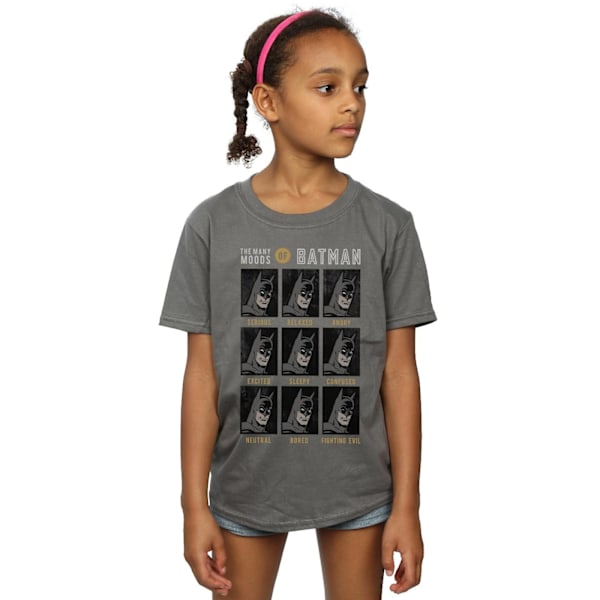 DC Comics Girls The Many Moods Of Batman Bomull T-shirt 12-13 år Charcoal 12-13 Years