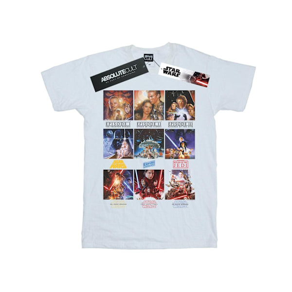 Star Wars Mens Poster Saga T-Shirt L Vit White L