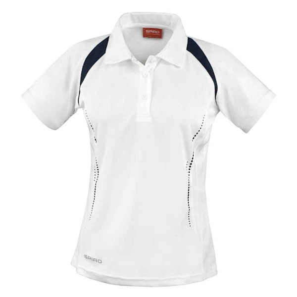 Spiro Dam/Dam Team Spirit Polotröja 16 UK Vit/Marinblå White/Navy 16 UK