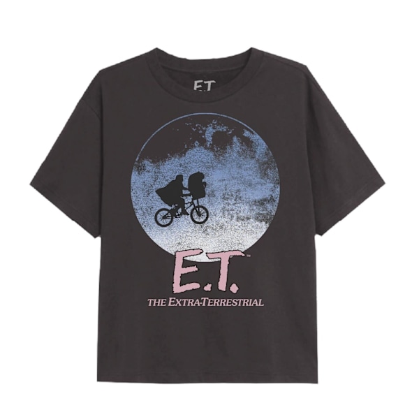 E.T Girls Moon & Bike T-Shirt 9-10 år Svart Black 9-10 Years