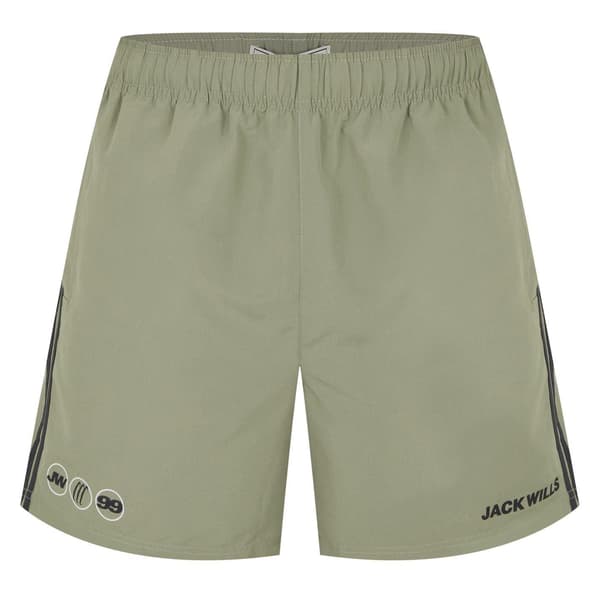 Jack Wills Herr Randiga Badshorts M Silver Sage Silver Sage M