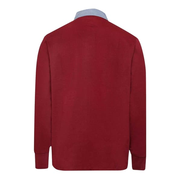 Gant Herr Rugger Chambray Regular Pikétröja S Röd Red S