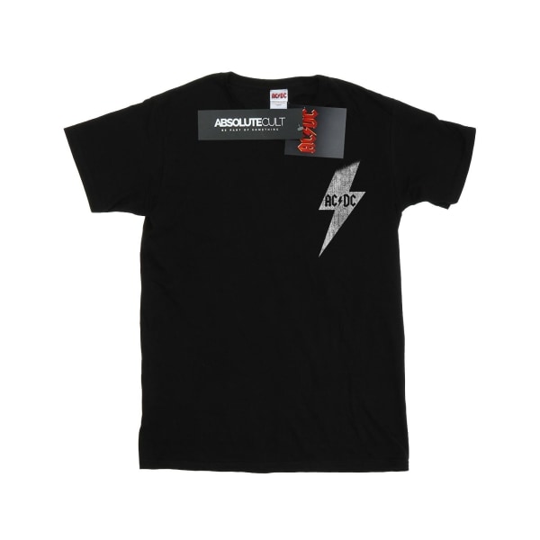 ACDC Mens Lightning Bolt Pocket T-Shirt L Svart Black L