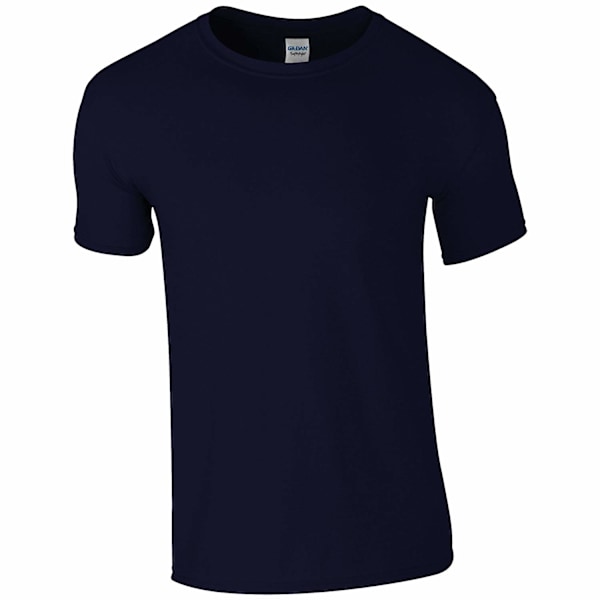 Gildan herr kortärmad mjuk t-shirt S marinblå Navy S