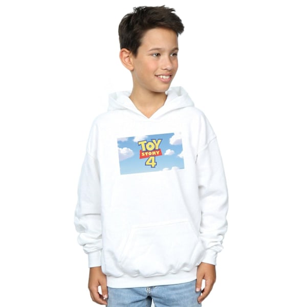 Disney Boys Toy Story 4 Cloud Logo Hoodie 5-6 år Vit White 5-6 Years