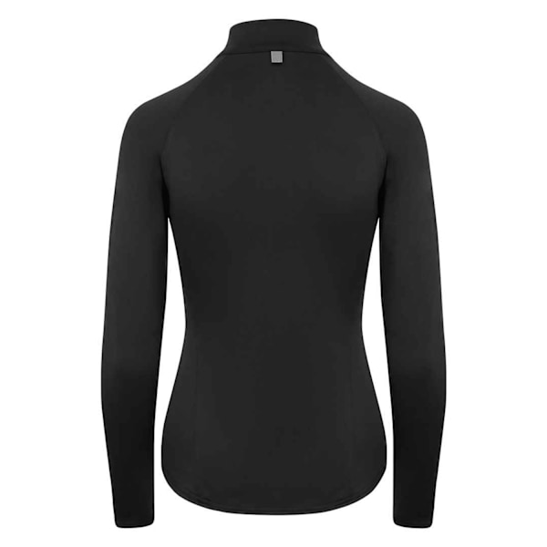 AWDis Cool Dam/Damer Cool-Flex Halv Zip Långärmad Baslager Topp 10 UK Jet Black Jet Black 10 UK