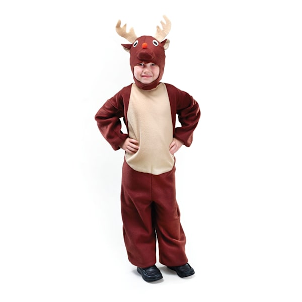 Bristol Novelty Småbarns Ren Kostym En Storlek Brun Brown One Size