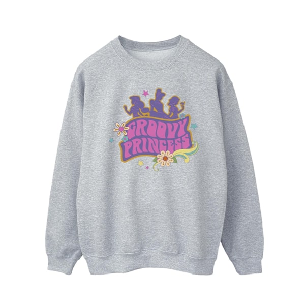 Disney Mens Princesses Groovy Princess Sweatshirt L Sports Grey Sports Grey L