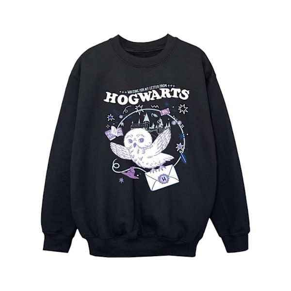 Harry Potter Tjejers Uggla Brev Från Hogwarts Sweatshirt 9-11 År Black 9-11 Years