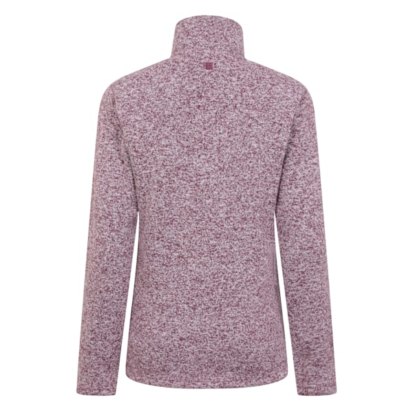 Mountain Warehouse Dam/Dam Idris Fleece Tröja med Halv Dragkedja Storlek 14 U Burgundy 14 UK