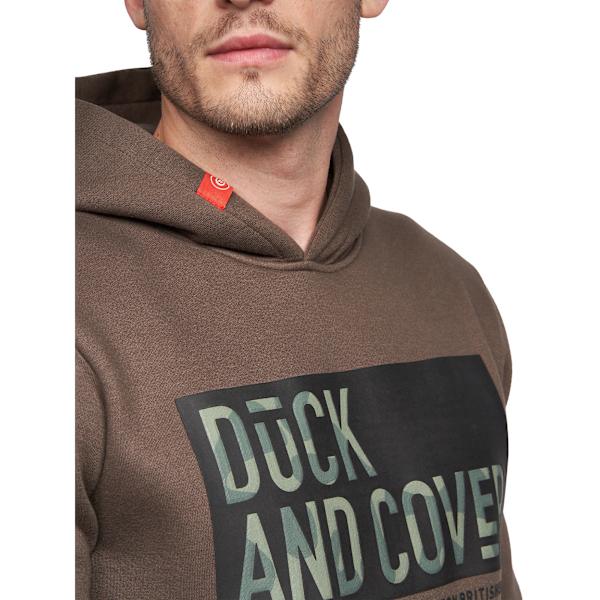Duck and Cover Herr Quantain Hoodie S Brun Brown S