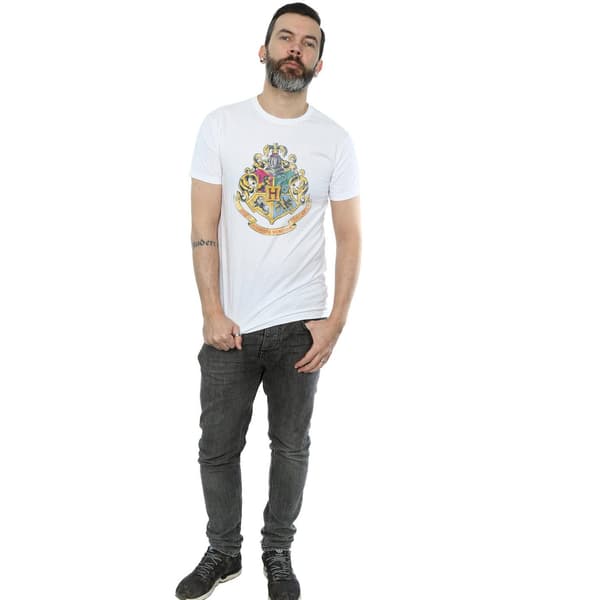 Harry Potter Herr Hogwarts T-shirt i bomull S Vit White S