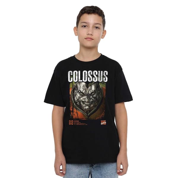 Marvel Barn/Barn X-Men Colossus Infografisk T-shirt 7-8 År Black 7-8 Years
