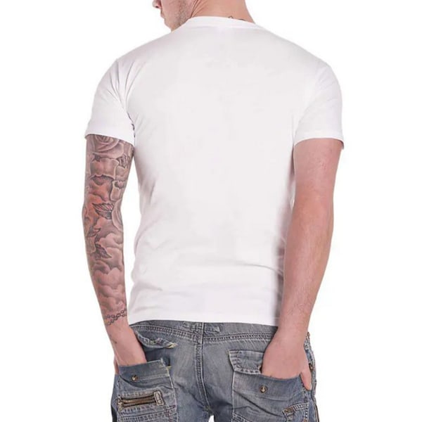 Foo Fighters Unisex Adult Ray Gun T-Shirt S Vit White S